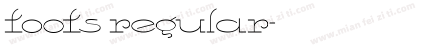 toots regular字体转换
